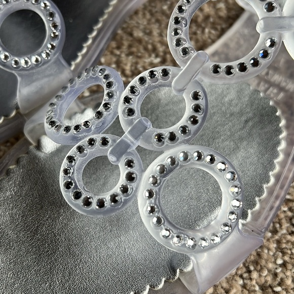 BRAND NEW Stuart Weitzman Rhinestone Jellies, Size 7 - Picture 4 of 6